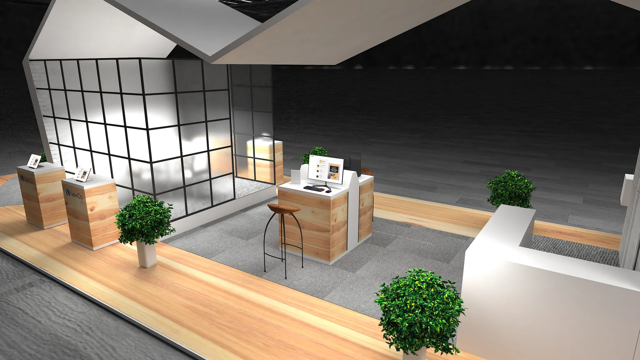20x50 Île booth design by Reaction Space